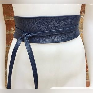 Obi Leather Tie Belt
